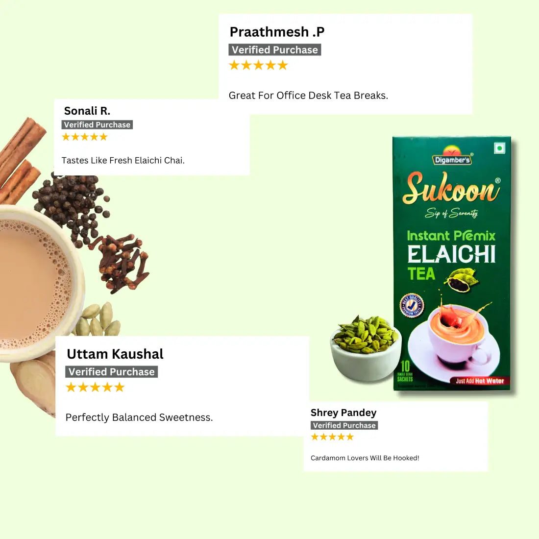 Sukoon Premium Elaichi Premix