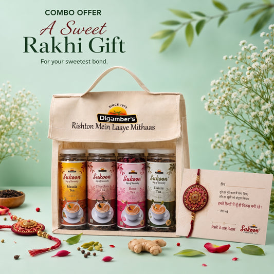 Rakhi Gift for Sister – Premium Tea Hamper Box – 4 Flavours