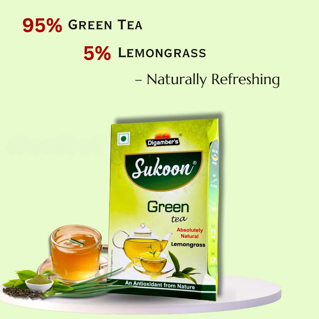 Sukoon Green Tea (LEMONGRASS)