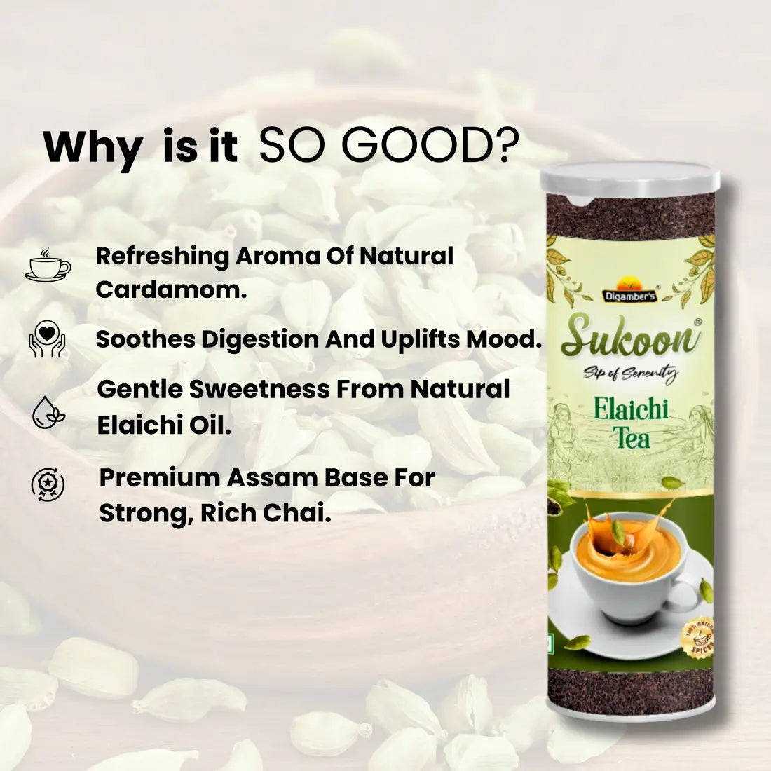 Sukoon Premium Cardamom Tea
