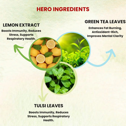 Sukoon Green Tea (LEMON-TULSI)