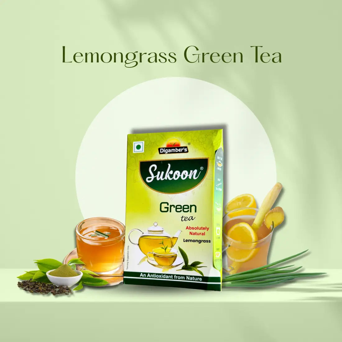Sukoon Lemongrass Green Tea product visual