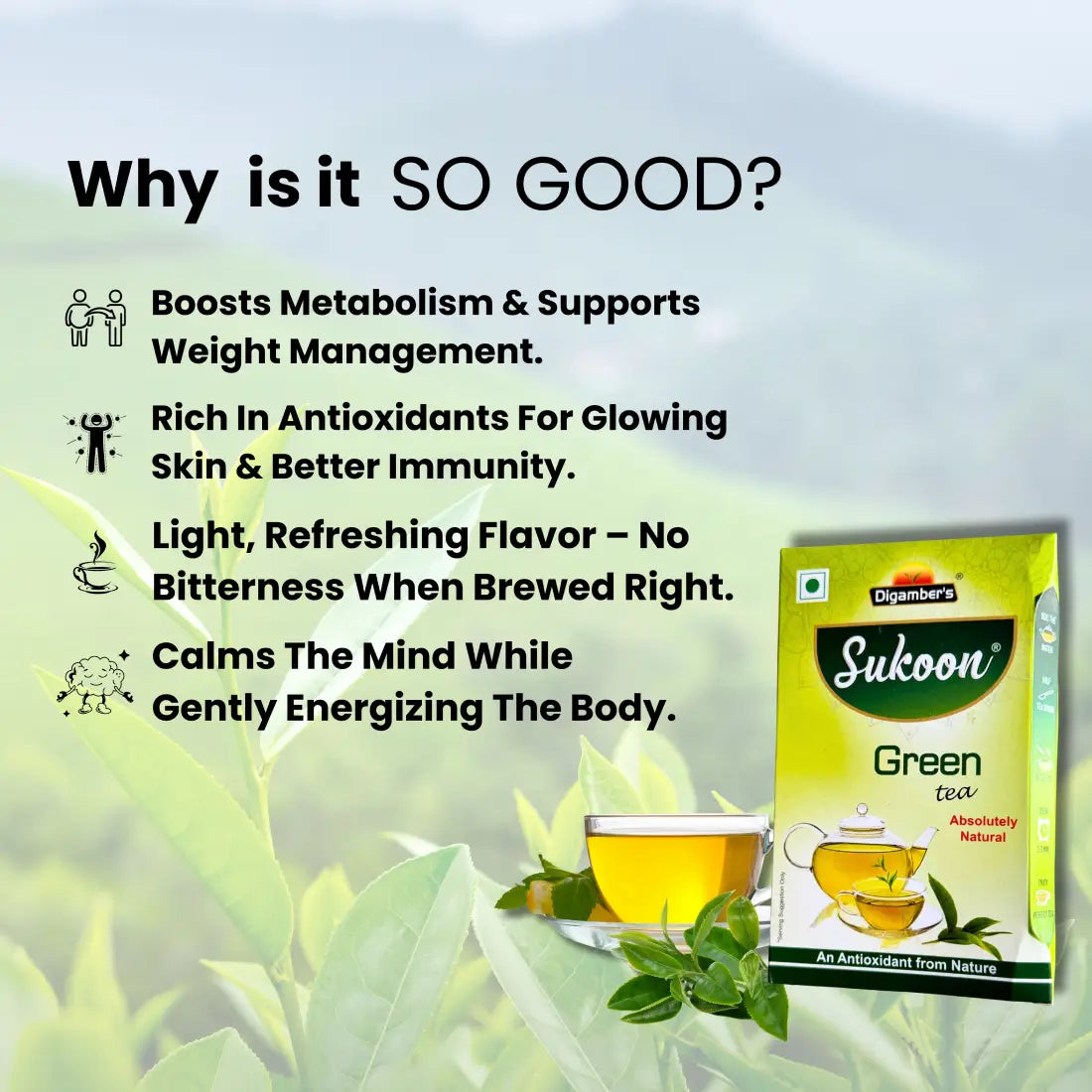 Sukoon Green Tea Natural