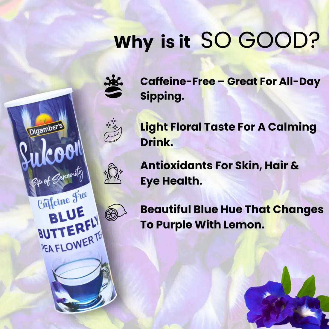 Sukoon Blue Pea Tea - 25gm