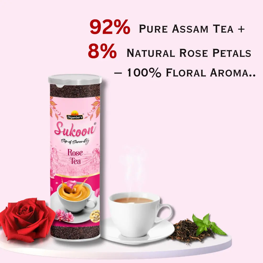 Suisoen Tea Sukoon Premium Rose Tea – Digamber Tea